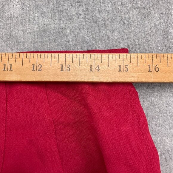 Talbots Skirt Suit 12/40 30Wx21L Red Wool Blend Classic Career 2pc USA VTG - Picture 12 of 16